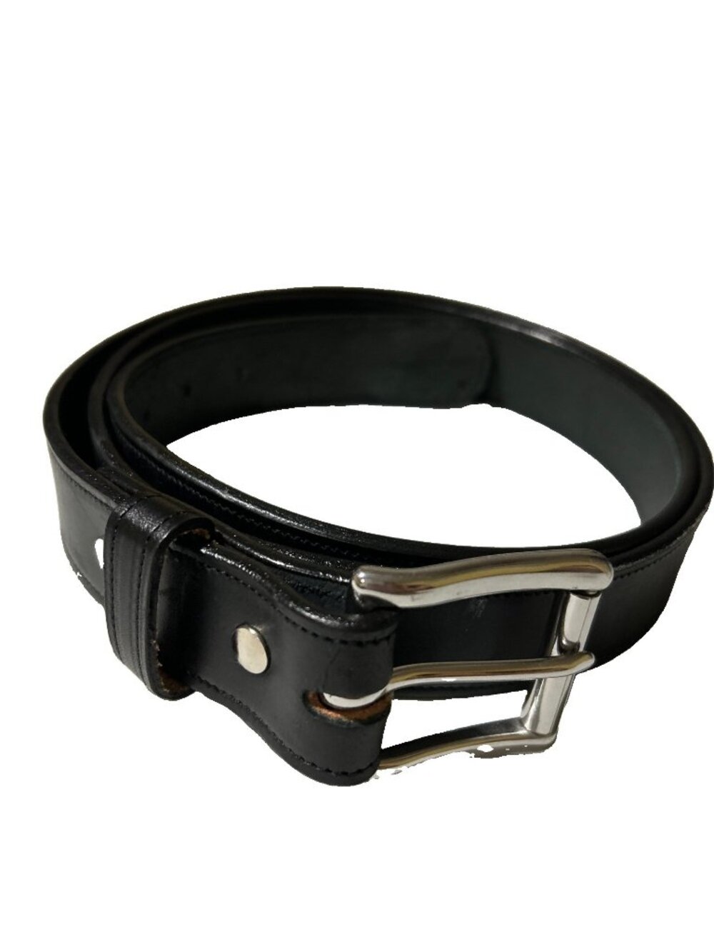 Hanks Belts Canyon English Bridle Leather Black 100 Year Mens Belt Size 52 EUC